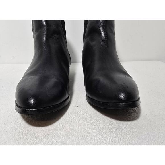 Nisolo Boots Womens Everyday Chelsea Black Leather Ankle Booties SZ 10 - Picture 3 of 9